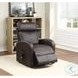 Ricardo Brown Synthetic Leather Power Recliner with Lift