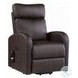 Ricardo Brown Synthetic Leather Power Recliner with Lift