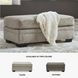 Stonemeade Taupe Ottoman