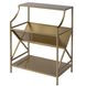 Franklin Gold 24" Rectangular 2 Tier Bookshelf