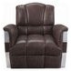 Brancaster Retro Brown Leather Upholstered Accent Chair with Nailhead Trim