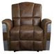 Brancaster Retro Brown Leather Power Recliner with Nailhead Trim