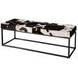 Stinson Black and White 54" Accent Bench