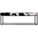 Stinson Black and White 54" Accent Bench