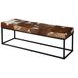 Stinson Brown and White 54" Accent Bench