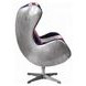 Brancaster Red and White Upholstered Swivel Accent Chair