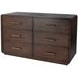 Keenan Brown Sugar Espresso 6 Drawers Dresser