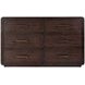 Keenan Brown Sugar Espresso 6 Drawers Dresser