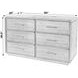 Keenan Brown Sugar Espresso 6 Drawers Dresser