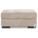 High Profile Taupe Ottoman