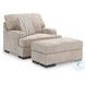 High Profile Taupe Ottoman