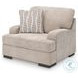 High Profile Taupe Oversized Chair