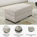 High Profile Taupe Ottoman