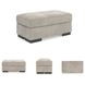 High Profile Taupe Ottoman