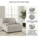 High Profile Taupe Oversized Chair