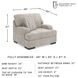 High Profile Taupe Oversized Chair