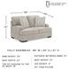 High Profile Taupe 68" Loveseat
