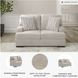 High Profile Taupe 68" Loveseat