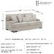 High Profile Taupe Sofa