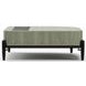 Madera Verdigris Koto and Modern Walnut Square Marble Top Cocktail Table