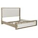 Arlington Nutmeg and Beige Queen Upholstered Panel Bed