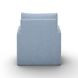 Nancy Chambray Blue Upholstered Swivel Glider Rocker Nursing Chair