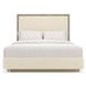 Anthology Beige and Dry Martini Queen Upholstered Panel Bed