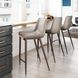 Magnus Chair Gray And Walnut Counter Chair Set Of 2