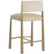 Baymont Napa Beige and Santa Cruz Oatmeal Upholstered Counter Height Stool