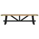Hendricks Rustic Wheat and Raven Extendable Rectangular Dining Room Set