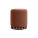 Dex Bronze Performance Vegan Mohair Upholstered Round Ottoman