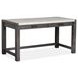 Plum Creek Ravenwood Black and White 60" Marble Top Writing Desk