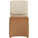 Dunleigh Kona Camel and Noah Ecru Performance Fabric Upholstered Dining Chair