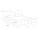 Liana Santa Cruz Oatmeal King Upholstered Platform Bed