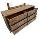 Lindon Belgian Wheat and Coffee Bean 6 Drawer Dresser