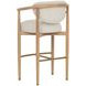 Sigrid Monument Oatmeal Upholstered Bar Stool