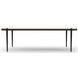 Madera Opal Ash and Modern Walnut 95" Rectangular Dining Table