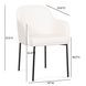 Sydney Cream Upholstered Arm Chair Set of 2