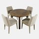 Bodhi Sand Upholstered 5 Piece Dining Set