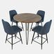 Brennan Blueberry Upholstered 5 Piece Counter Height Dining Set