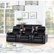 Cyrus Black Top Grain Leather 3 Piece Home Theater Seating