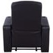 Cyrus Black Top Grain Leather 3 Piece Home Theater Seating