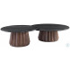 Jennings Royal Brown And Black Marble Large Nesting Cocktail Table