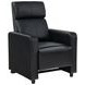Toohey Black 5 Piece Push Back Recliner with 4 Console