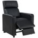 Toohey Black 5 Piece Push Back Recliner with 4 Console