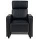 Toohey Black 5 Piece Push Back Recliner with 4 Console