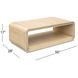 Damone Cerused White and Silver Rectangular Coffee Table
