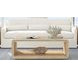 Damone Cerused White and Silver Rectangular Coffee Table