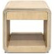 Damone Cerused White and Silver Square End Table