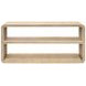 Damone Cerused White and Silver Rectangular Console Table